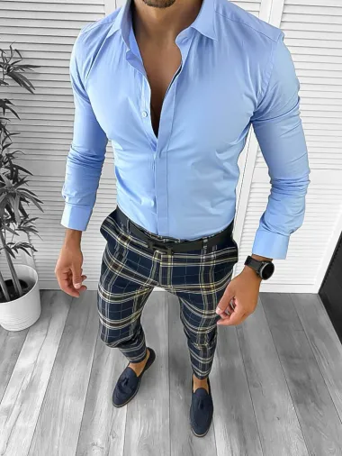 Pantaloni barbati eleganti B1742 Z35-4